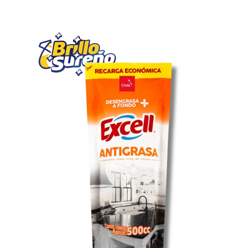 Antigrasa Excell Doypack recarga económica 500ml