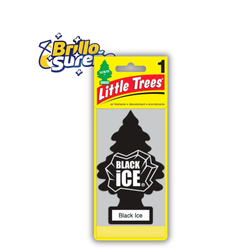 Aromatizante Pino Auto Little Tree Negro Black Ice