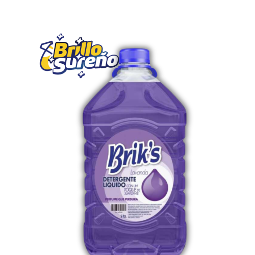 Detergente Líquido Matic Brik's Lavanda 5 litros