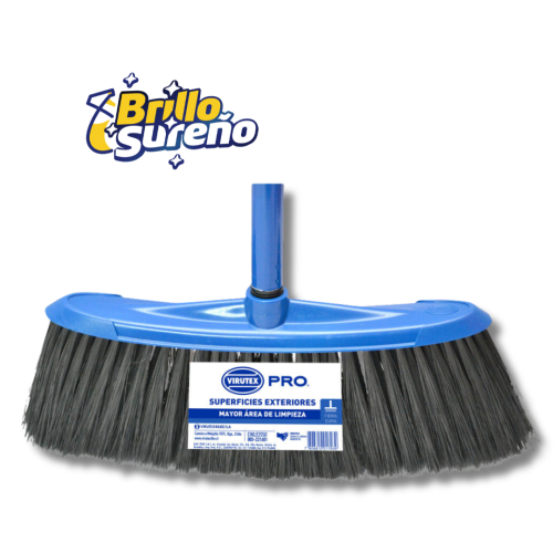 Escobillón Exterior Fibra Dura Virutex Pro Azul