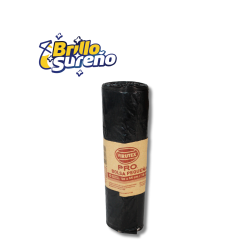 Bolsa de Basura Negra Reciclada 50 x 55 Virutex Pro 20 unid