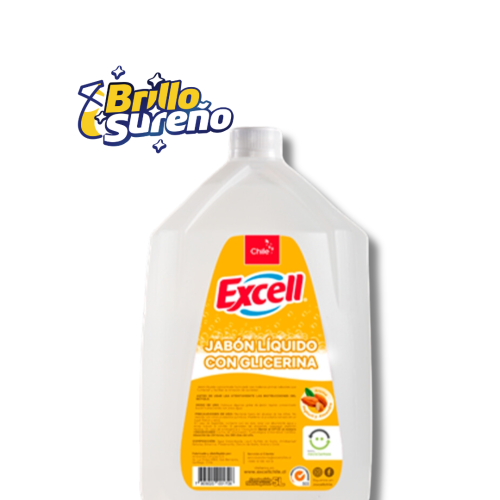 Jabón Líquido Concentrado Excell de yogurt y almendras 5 litros