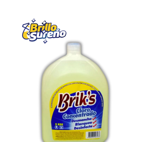 Cloro Liquido Concentrado Brik's 5 Litros