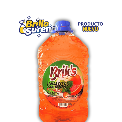 Lavaloza Concentrado Brik's Pomelo Menta 5 Litros