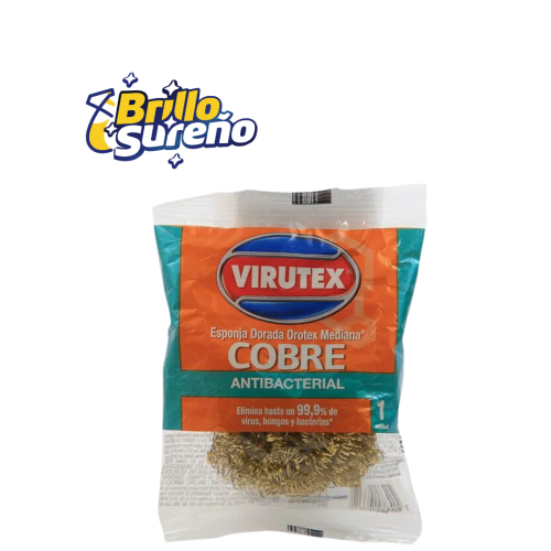 Esponja dorada Virutex Orotex Antibacterial 1 unidad