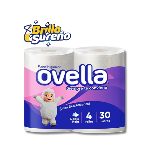 Papel Higiénico Ovella 30 mts x 4 rollos