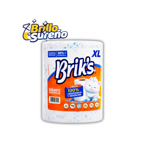 Toalla de Papel Gigante Prepicada Brik´s XL