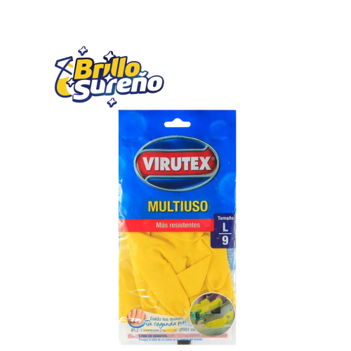 Guantes Amarillos  Multiusos Virutex tallas L 9
