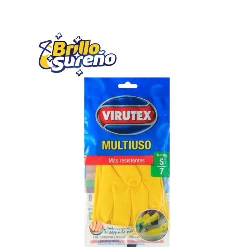 Guantes Amarillos  Multiusos Virutex tallas S 7
