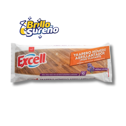 Trapero Húmedo Abrillantador Excell Piso Flotante Lavanda