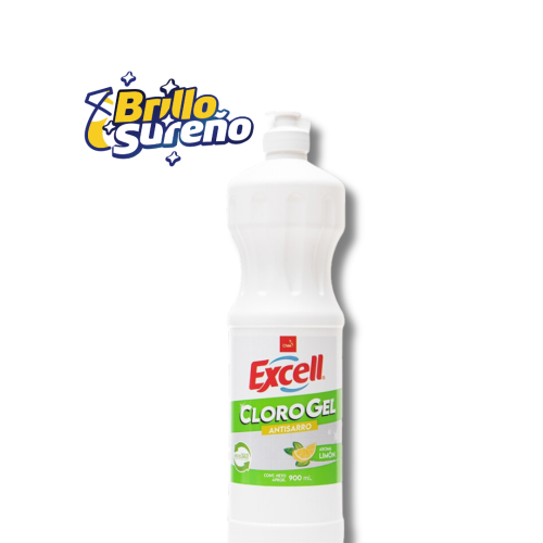 Cloro Gel Antisarro Excell aroma Limón 900ml