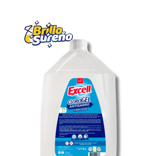 Cloro Gel Antisarro Excell Tradicional 5 litros