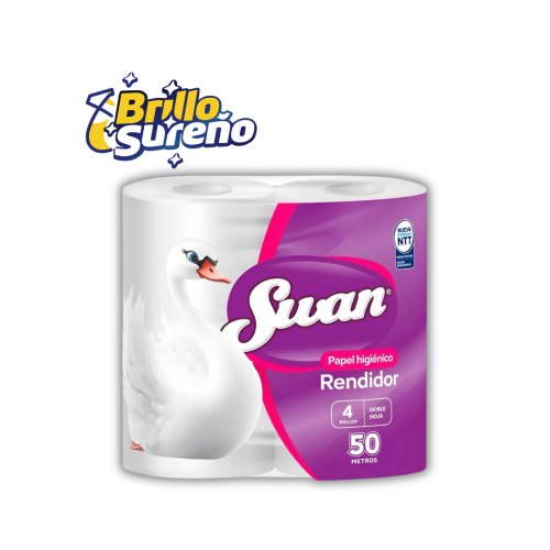 Papel Higiénico Swan Rendidor 50 mts x 4 rollos